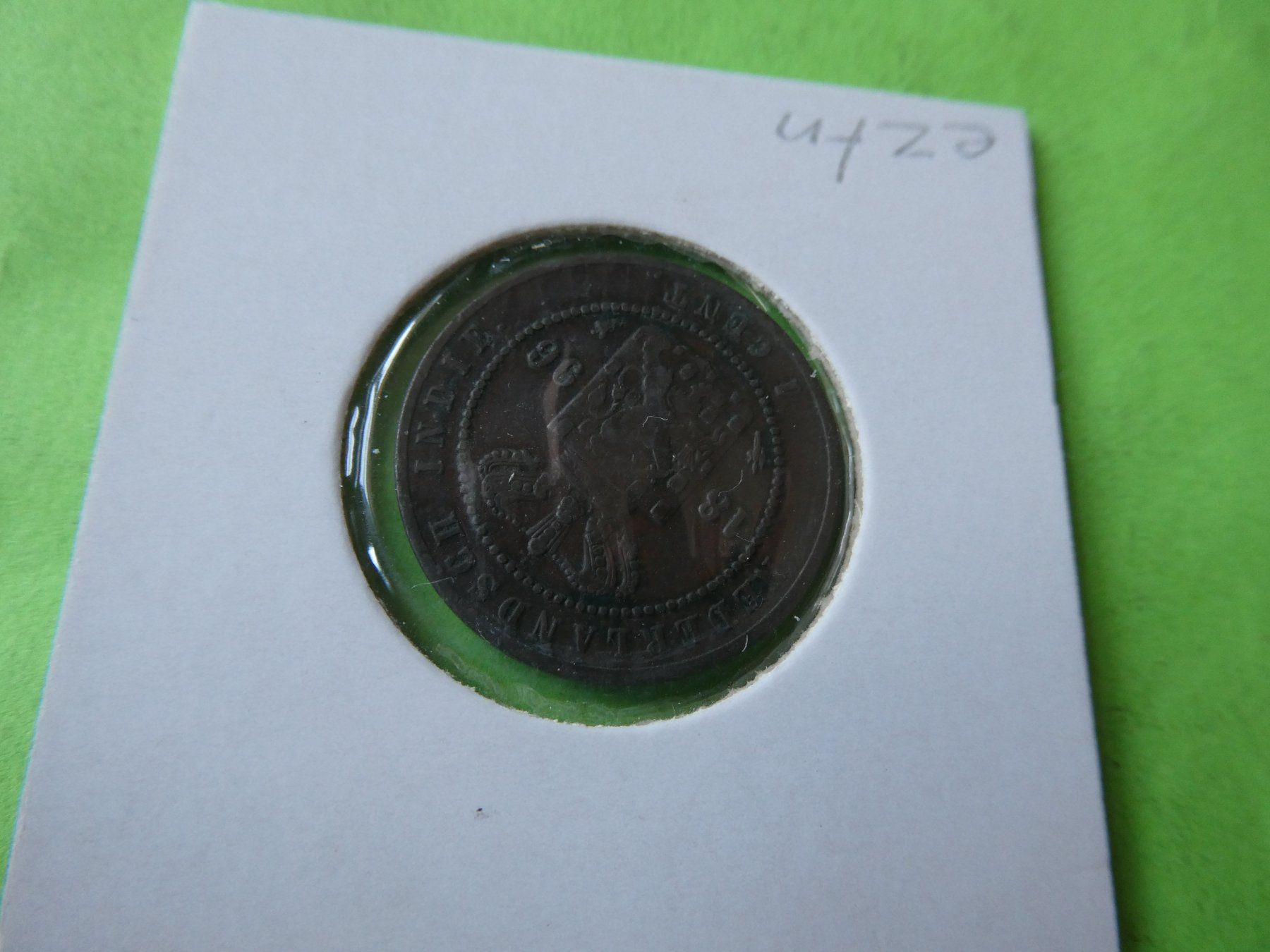 Toutes les monnaies: Niederländisch-Indien 1896,  1 Cent – D'occasion à Hinterforst par Rohusri 1