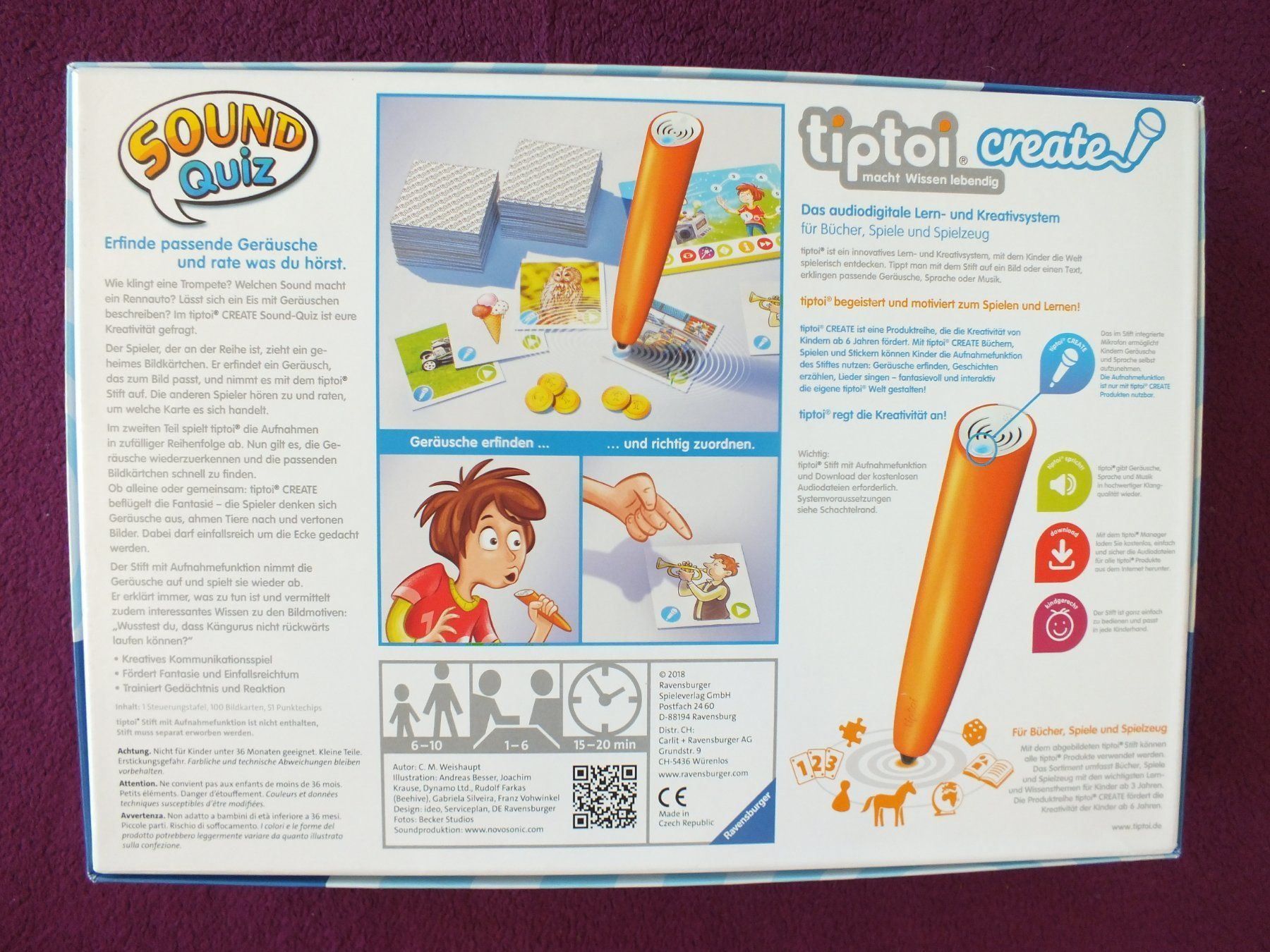 Ravensburger Giochi: tiptoi create Spiel - Sound Quiz – Usato da Müllheim Dorf venduto da Seeeule01 5