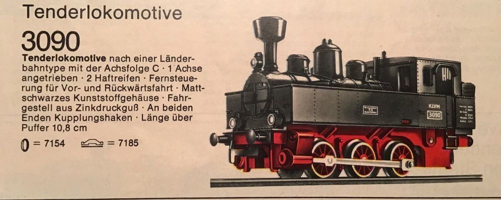 Märklin H0 Dampflok ähnlich 3090 7