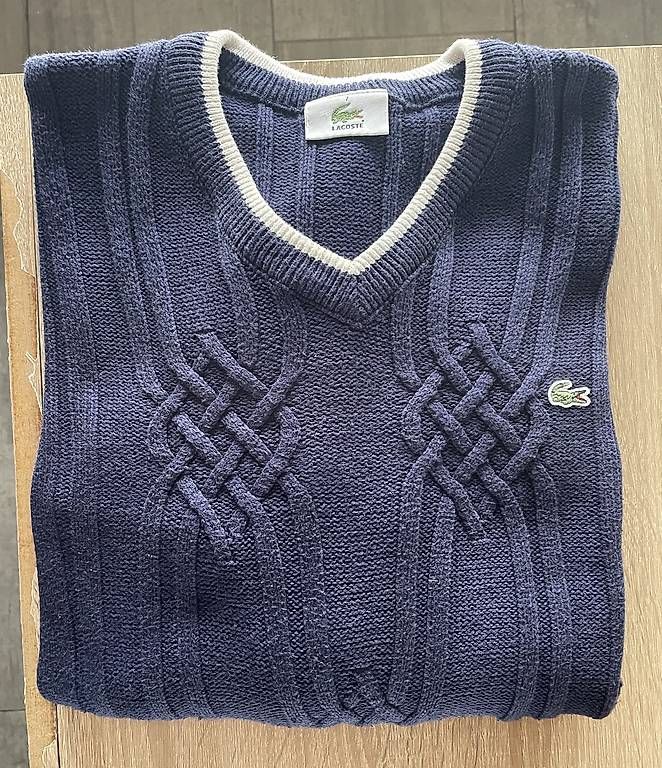 Maglioni & Felpe: Pull Lacoste Vintage bleu foncé  – Usato da Fully venduto da thg_dcv9