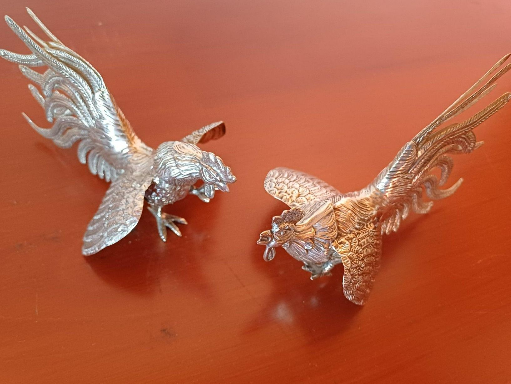 Figuren: Silberne Kampfhähne aus Silber 925 – Neu (gemäss Beschreibung) aus Winterthur von Ennidora