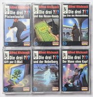 6x Hörspiel Kassette - Die drei ??? - Alfred Hitchcock