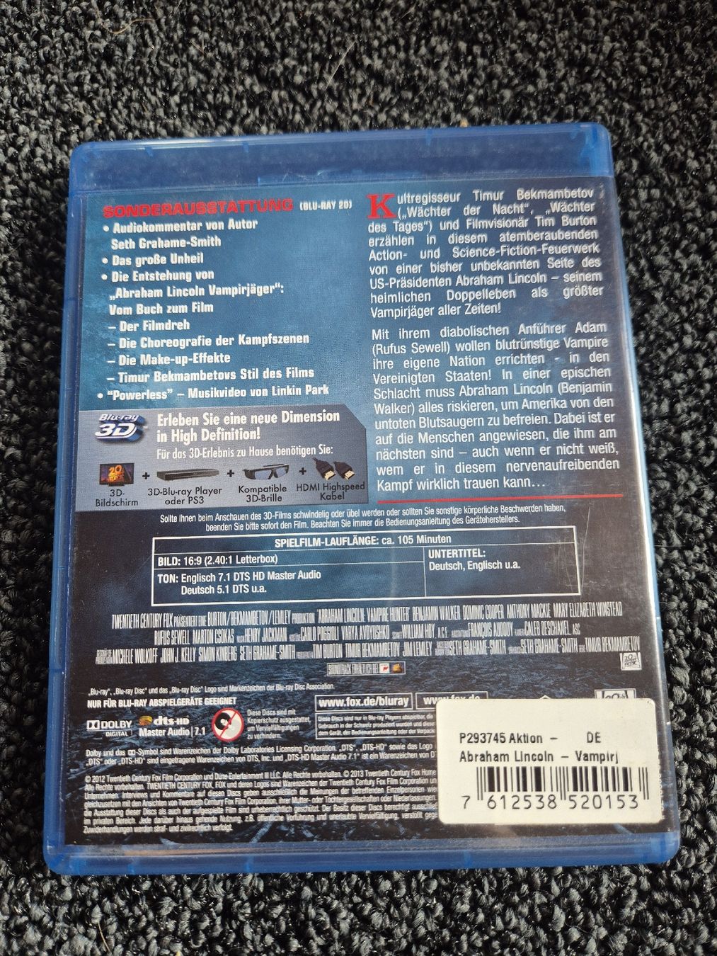 Tutti i DVDs: Abraham Lincoln: Vampirjäger – Usato da Ruswil venduto da jan_bxl5 1