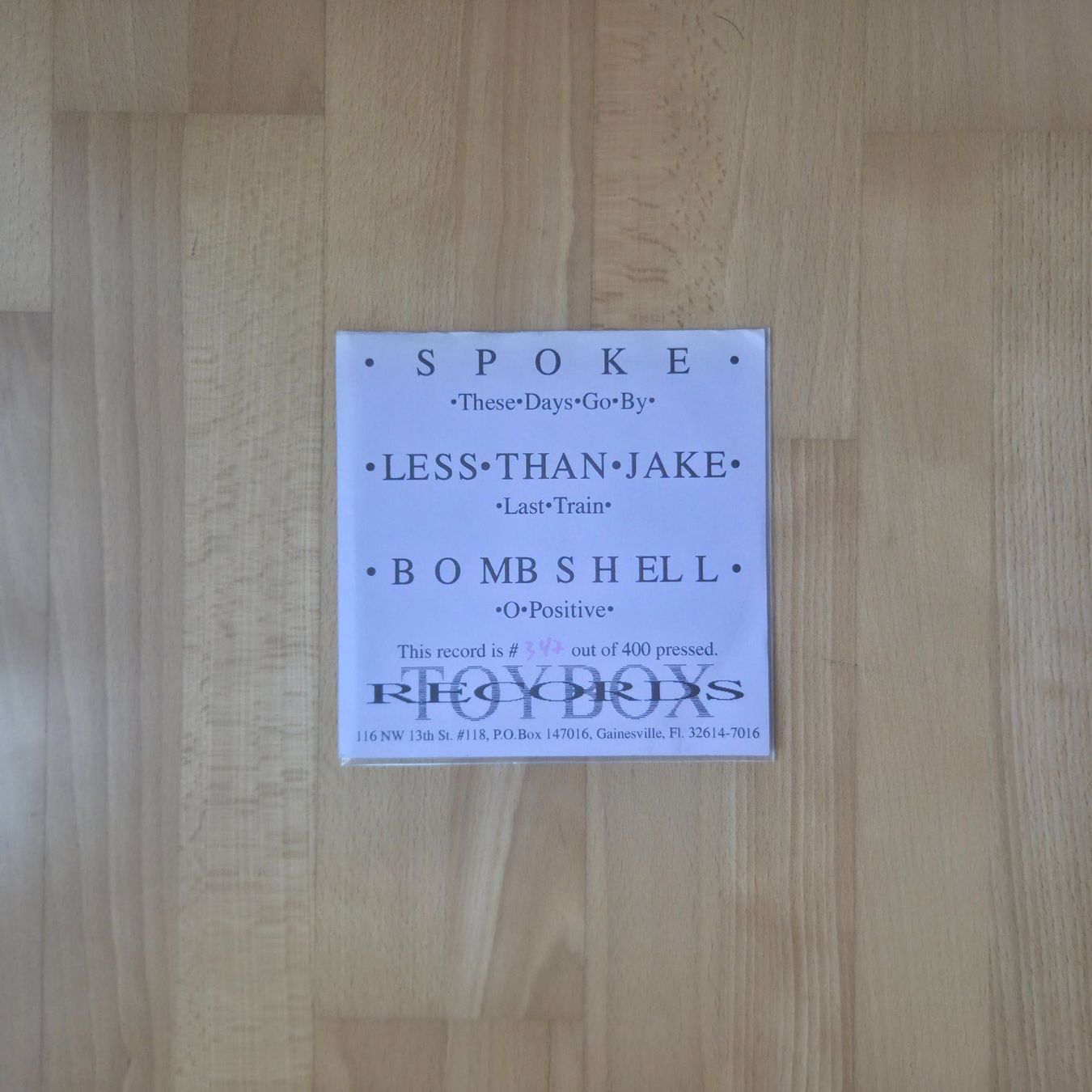 Dischi in vinile: Spoke / Less Than Jake / Bombshell – 3 Way Split 7inch PUNK – Usato da Zürich venduto da Wickeddude 2