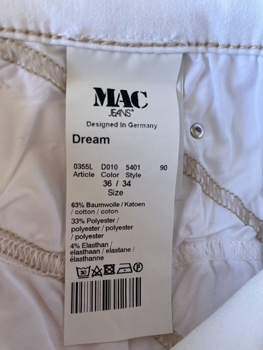 Pantaloni: MAC Dream Jeans Blancs, Taille 36-38 / longueur 34 – Nuovo (secondo la descrizione) da St-Sulpice VD venduto da Twin5 2
