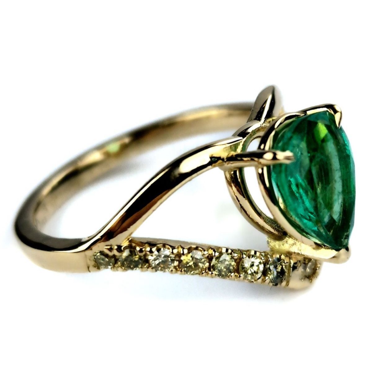 Anelli: Smaragd Ring mit wunderschöner Farbe mit GIA Zertifika – Nuovo e nell'imballaggio originale da Untersiggenthal venduto da TimeandShine 4