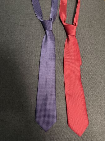 2x Men's Ties - Red & Purple - Great for Summer Events!