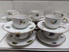 Langenthaler Porzellan, Kaffeetassen , Siegfried 10 Stück.