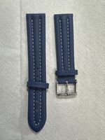 Stylish Blue Leather Watch Strap - 20mm - New!