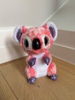 Peluche gros yeux brillants - koala rose