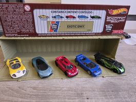 Hot Wheels Premium Exotic Envy Set mit 5 Fahrzeugen Neu