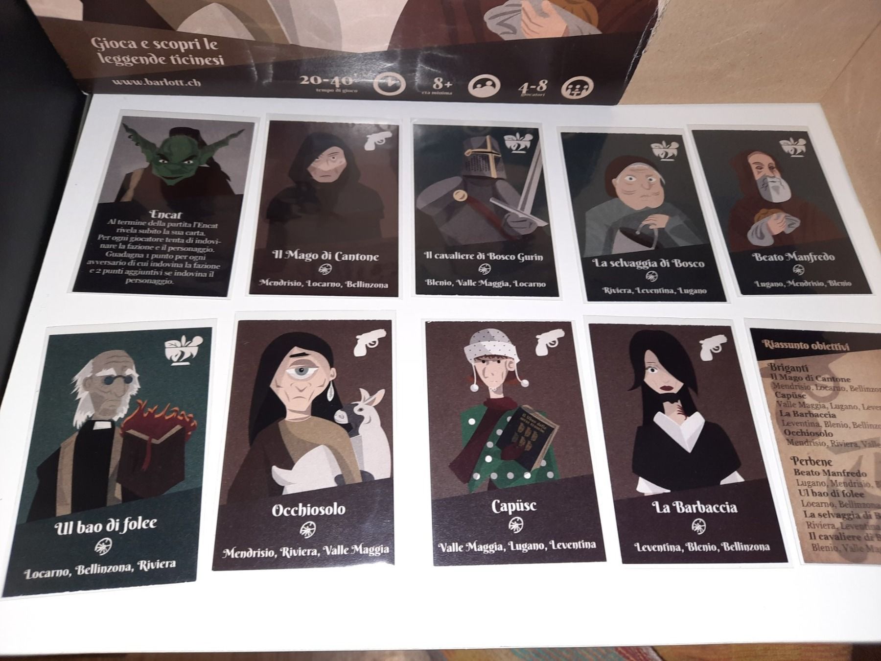 Spiele: Barlòtt gioco di briganti, streghe .... – Gebraucht aus Biasca von Old_6blh 3