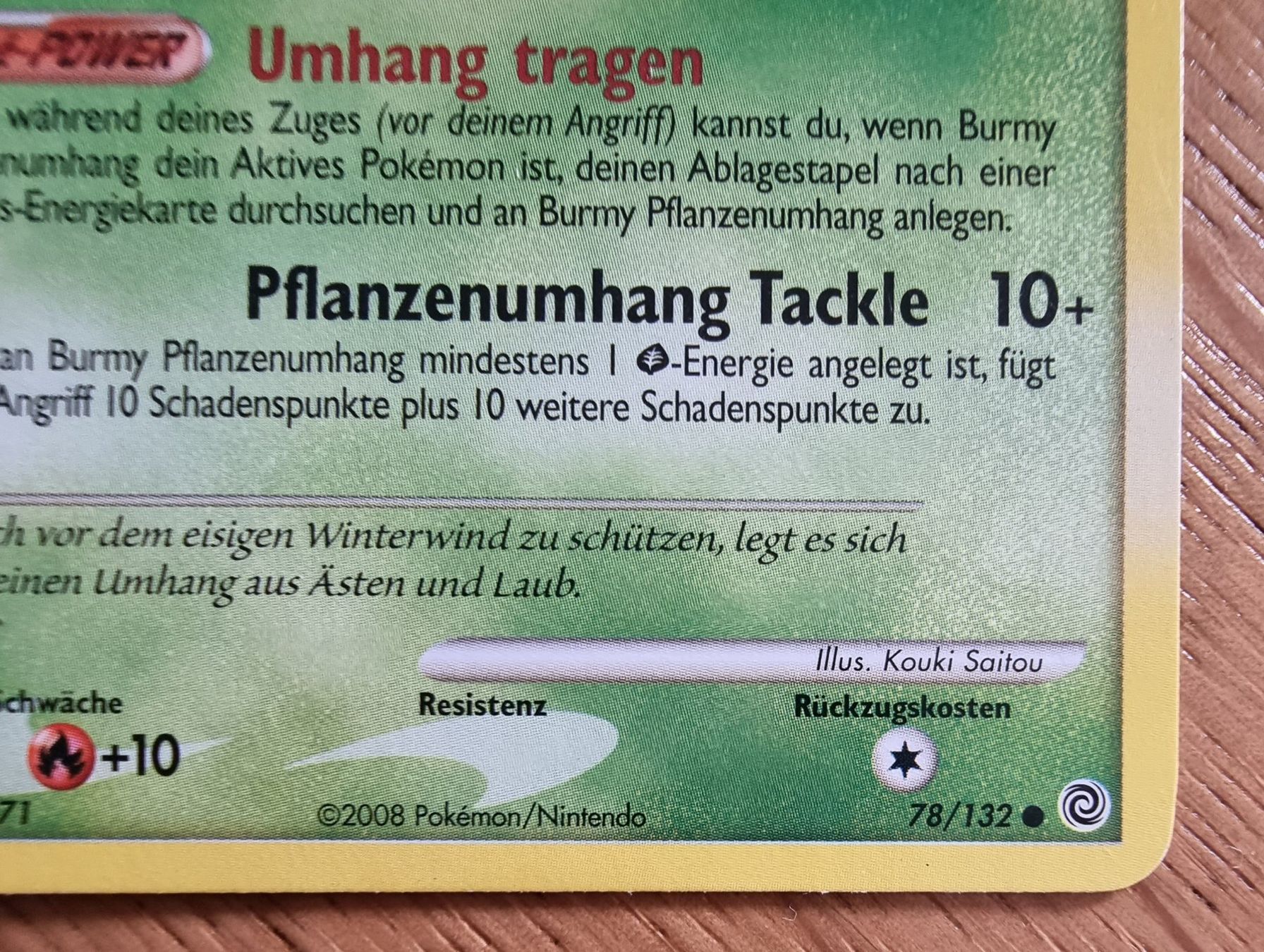 Pokémon Carte collezionabili: Pokémon Burmy 2008 DE 78/132 – Usato da Roggwil BE venduto da S_Cards 1