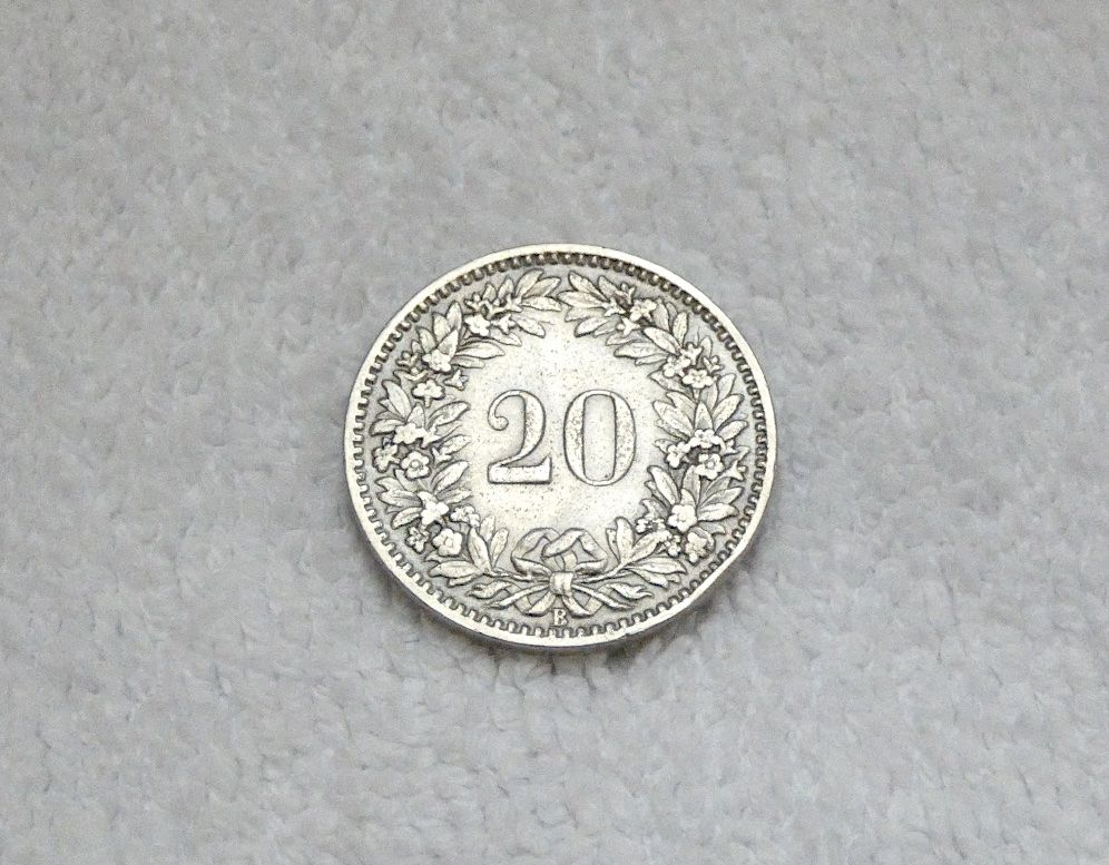 Tutti le monete: 20 centimes/rappen 1919 – Usato da Nyon venduto da Ilmi09 1