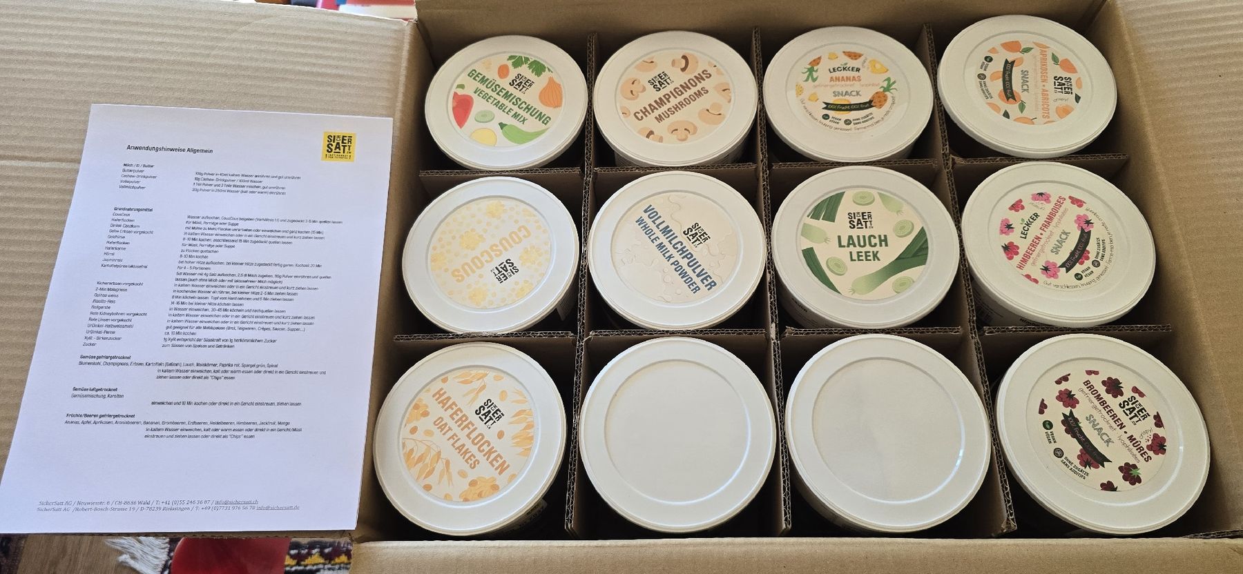 Aliments & Spécialités: SicherSatt Paket 2026 – Neuf avec emballage d'origine à Winterthur par Bluedrummer52