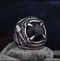 Stainless Steel Dragon Claw Ring