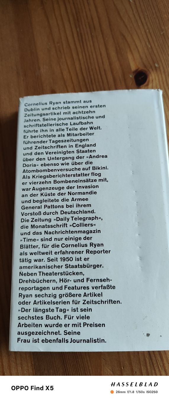 Libri: Der längste Tag – Usato da Volken venduto da katz5 2