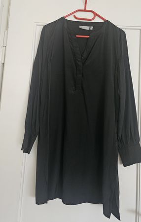 Bluse Tunika schwarz Grösse M fransa 