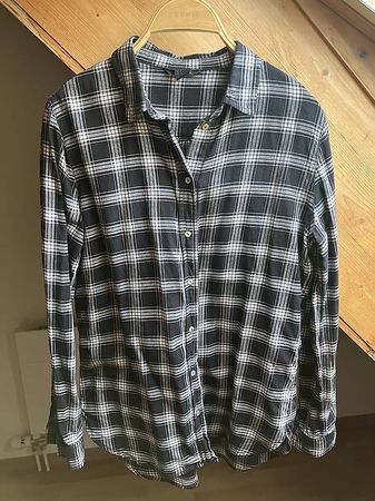 karierte Hemdbluse Gr. 34