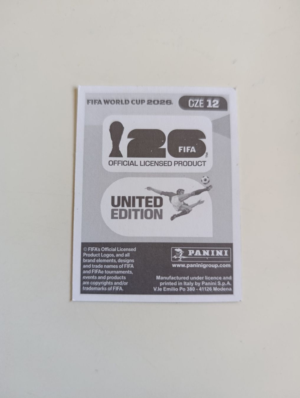 Panini Carte collezionabili: Panini World Cup 2026 CZE 12 – Nuovo (secondo la descrizione) da Lavey-Village venduto da pas_7xd2 1