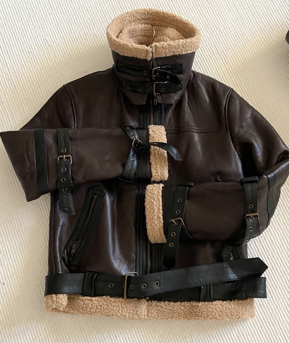 Giacche: Bomberjacke Lederjacke Aviator Gr.S- Neuwertig! – Usato da Gossau venduto da Magic999 1