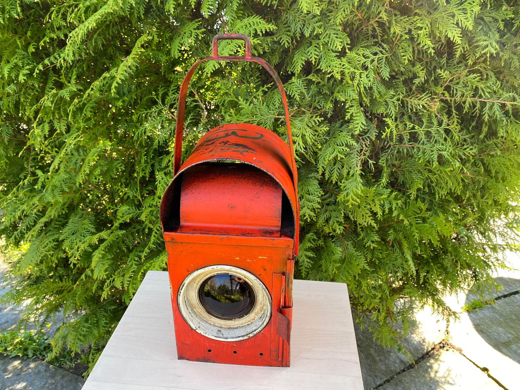 SBB/CFF/FFS Lampade: schöne alte Baustellenlampe / Signallampe – Usato da Feldbach venduto da Fea1 1