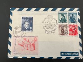 Ballonpost Österreich Brief Hollabrunn 1957  Luxus  (V75)