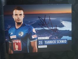 Yannick Schmid -  FCL -  FC Luzern - Handsigniert