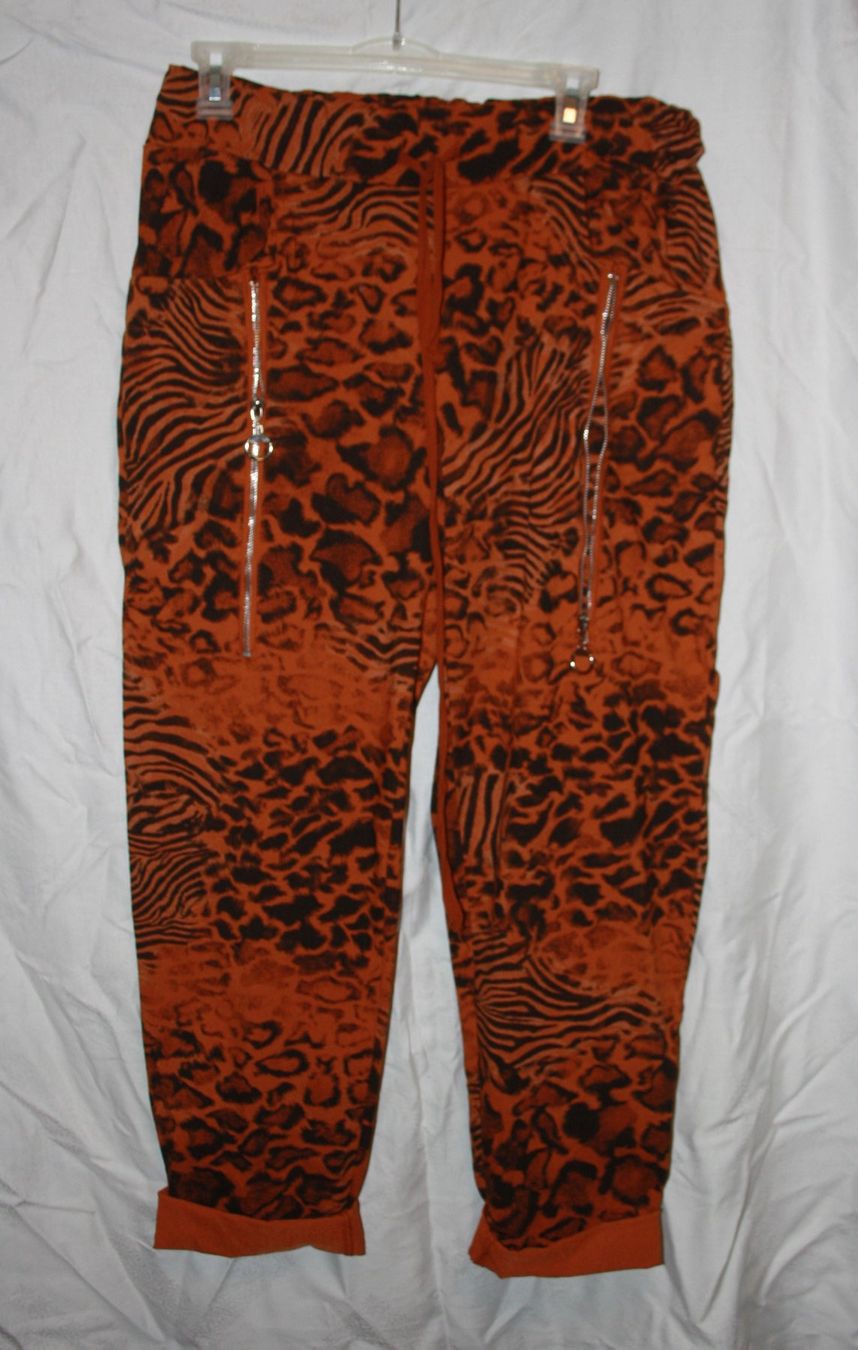 Pantaloni: gemusterte Schlupfhose Gr.46 – Nuovo (secondo la descrizione) da Riedholz venduto da Helga1965