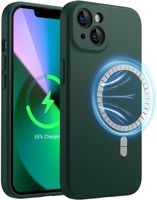 iPhone 15 Plus Pro Max - coque silicone avec magsafe VERT