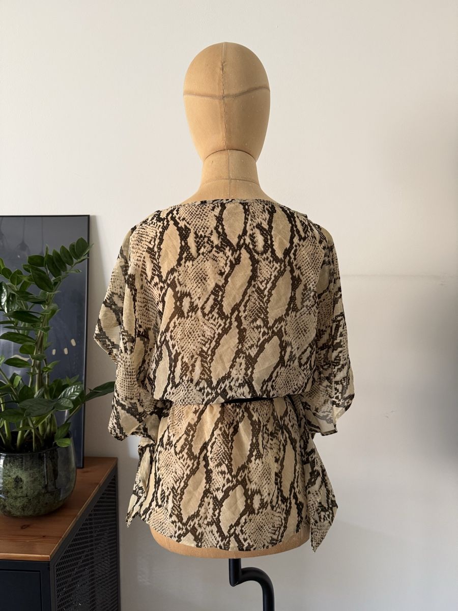 Blusen: Animal Print Tunika mit Gürtel, Gr. M – Gebraucht aus Lugano von rebecca.wardrobe 5