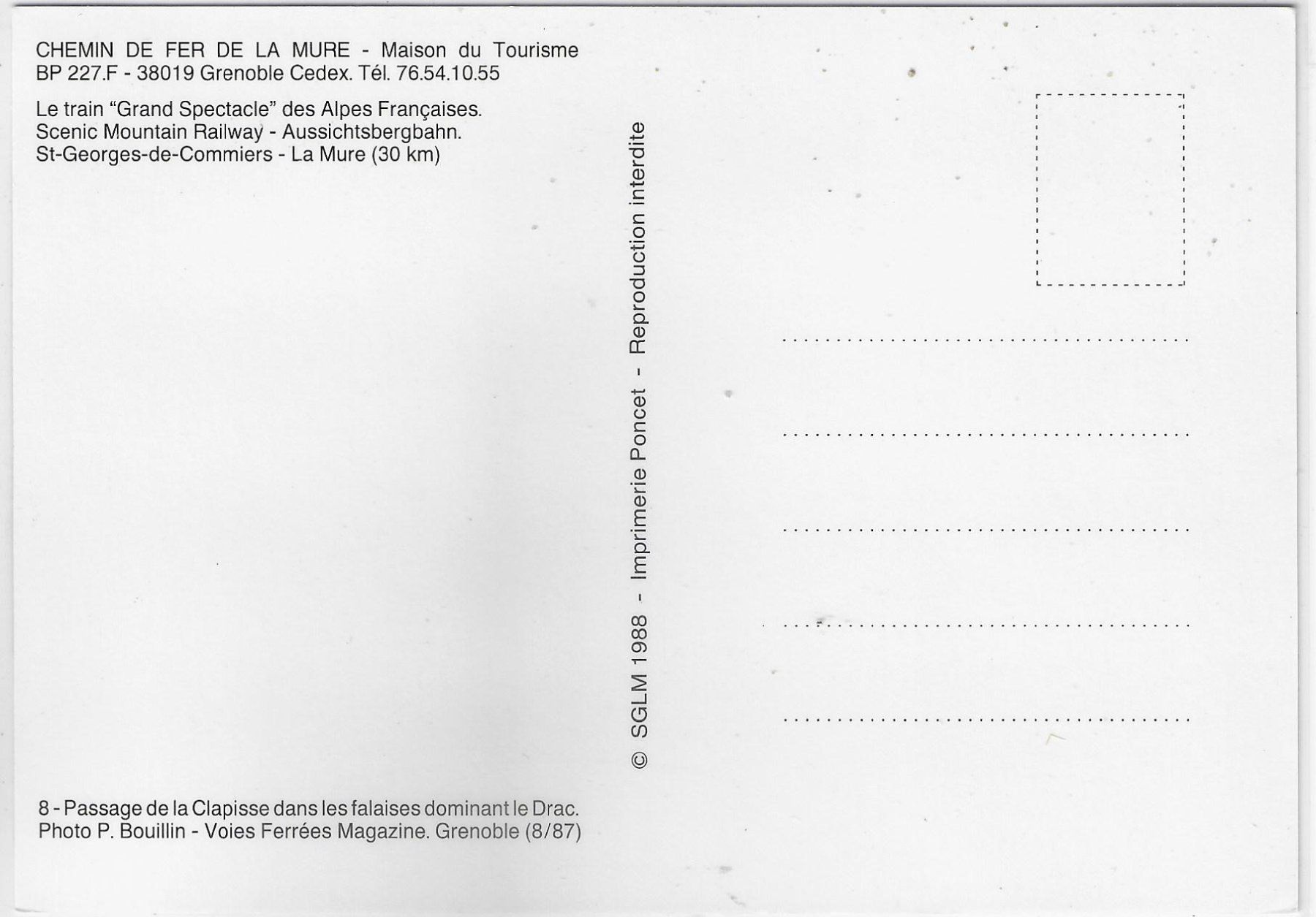 Cartoline postali: Chemin de fer de la Mure – Usato da Ettingen venduto da Kartenplanet 1