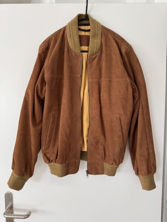 Damen Lederlumber braun, Grösse M, Bomberjacke Echtleder