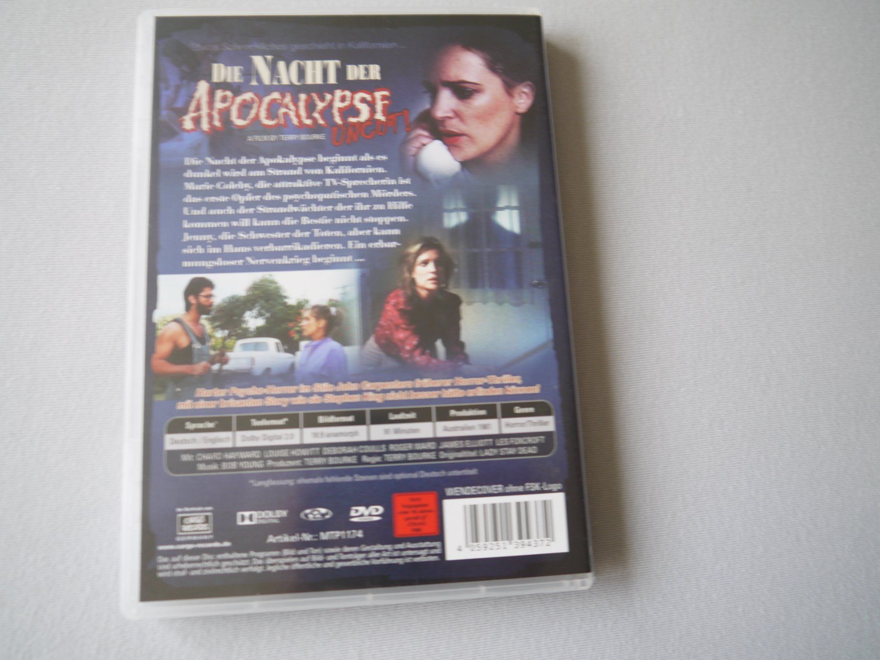 Tutti i DVDs: Die Nacht der Apokalypse(1981) - uncut – Usato da Hagendorn venduto da Blaf 1