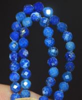 Stein Perlen Strang L-7159 – Lapislazuli facettiert 3mm – 39