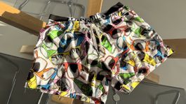Badeshorts Moschino Brillenmuster Grösse M neu
