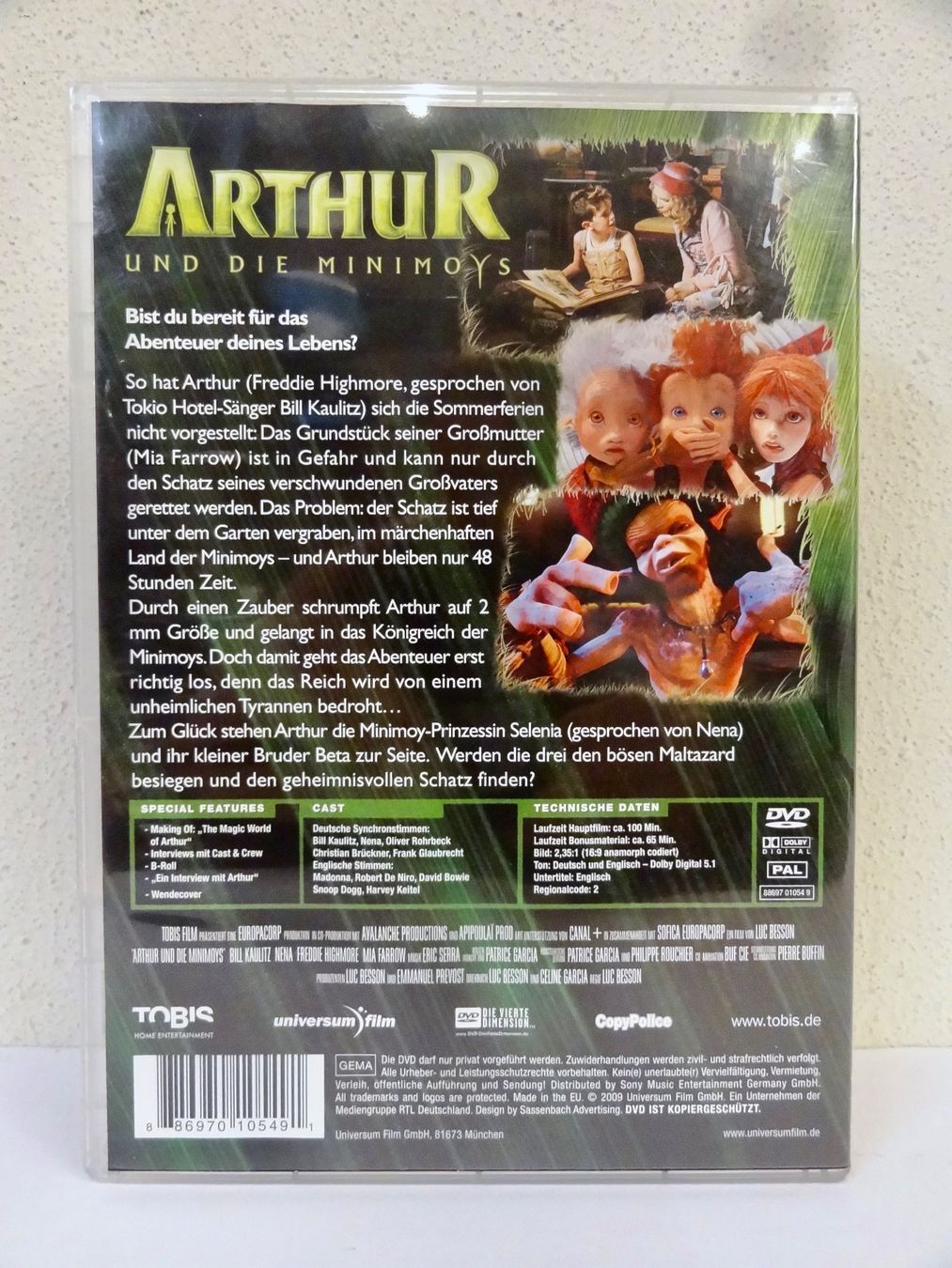 Alle DVDs: DVD ARTHUR UND DIE MINIMOYS – Gebraucht aus Kerzers von wisaundso 2
