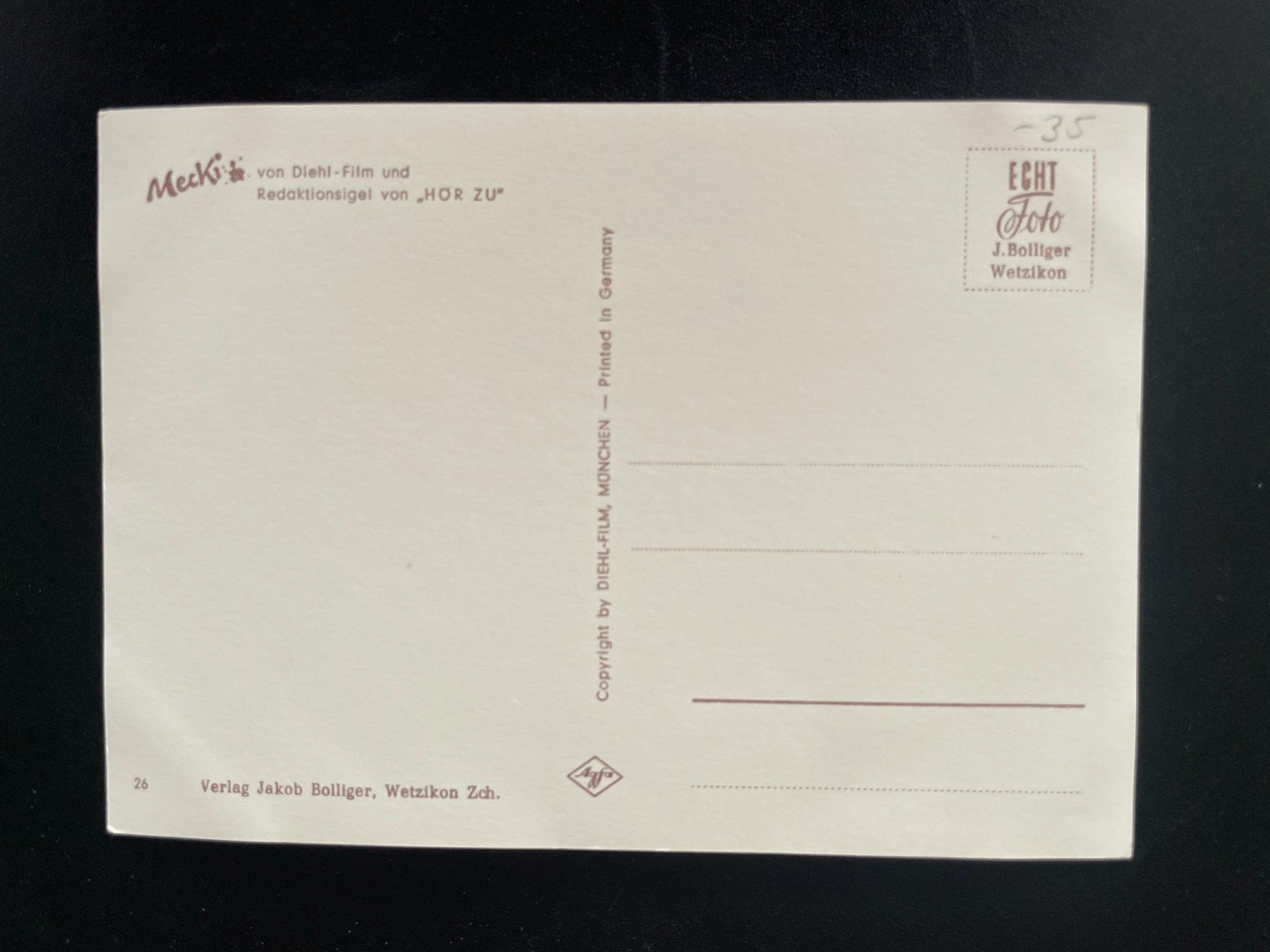 Cartoline postali: AK Mecki - Sie sollen Dir Glück bringen - Nr. 26 – Usato da Thal venduto da Danny82 1