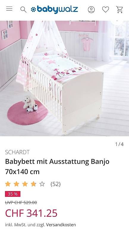 Letti: Baby Gitterbett Schardt – Usato da Berg (Dägerlen) venduto da wysa10