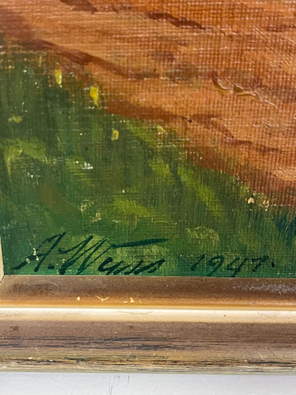 Gemälde: Wunderschön Gemälde Appenzeller A. Wyss 1947 – Gebraucht aus Basel von Kaffee_und_Kunst 4