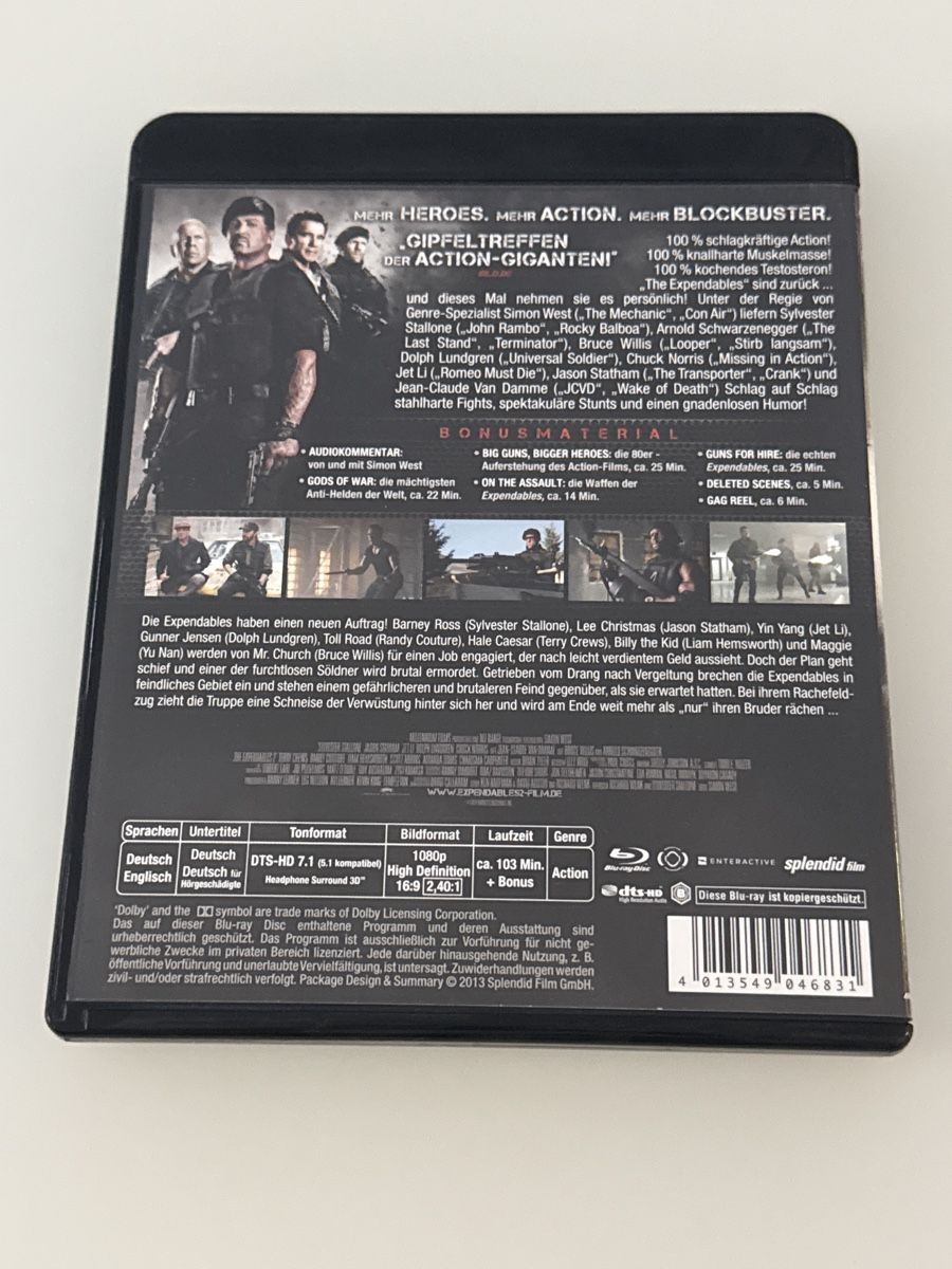Tutti i DVDs: Action-DVD: The Expendables 2 - Back for War, Top Zustand – Usato da Hittnau venduto da PeterS75 1