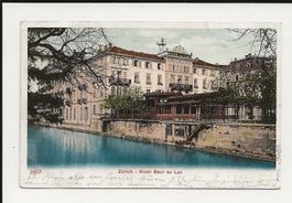 AK 1905 Zürich Hotel Baur au Lac