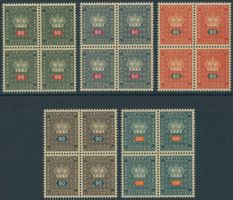 FL - 1950 - Dienstmarken - Viererblock - postfrisch **
