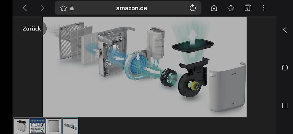 Purificateurs d'air: Luftwäscher Philips Nano Clean (unbenutzt) – D'occasion à Kloten par Sydcom 1