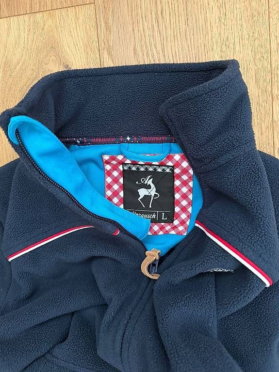 Giacche: Alprausch Fleecejacke navy – Usato da Holzhäusern / Rotkreuz venduto da C.I.01 3