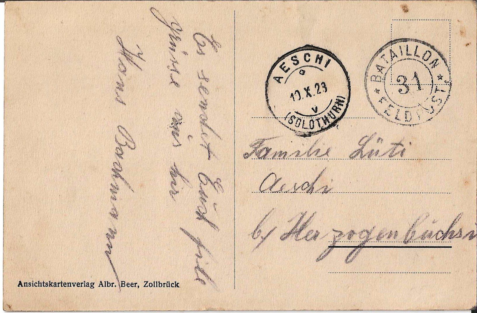 Cartoline postali: Karte Dürrenroth – Usato da Zürich venduto da Philacat11 1