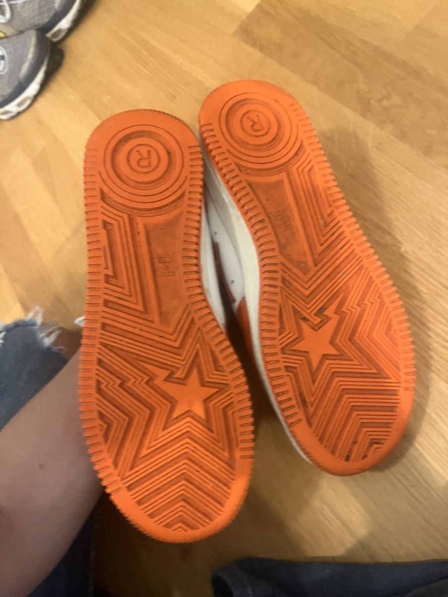 Bape Herrenschuhe: BAPE  orange white sneakers – Gebraucht aus Winterthur von 3mi_2kpf 5