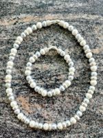Collier et bracelet de perles de culture d'eau douce