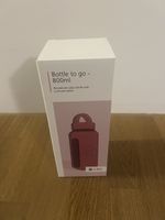 Neu Bottle to go 800 ml – Glasflasche mit Silikonhülle