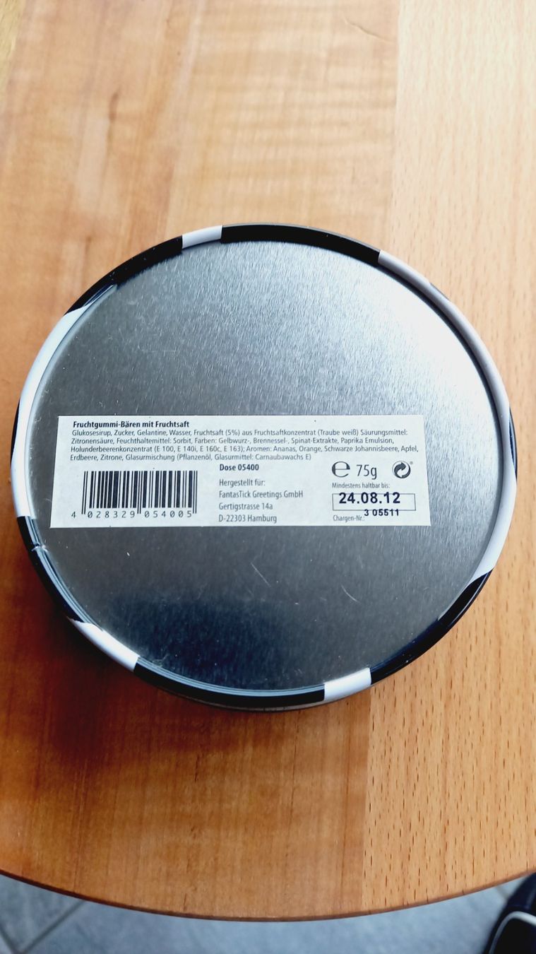 Contenitori & Simili: kleine Blechdose "Nervennahrung" – Usato da Brünisried venduto da san_74_bu 1
